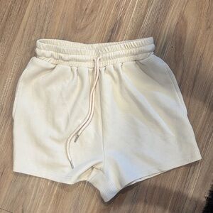 SHEIN Cream Athletic Shorts